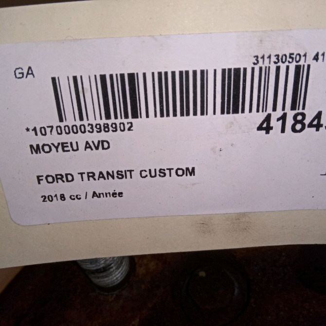 Moyeu avd occasion FORD TRANSIT CUSTOM Phase 2 01-2018->... 2128322 4