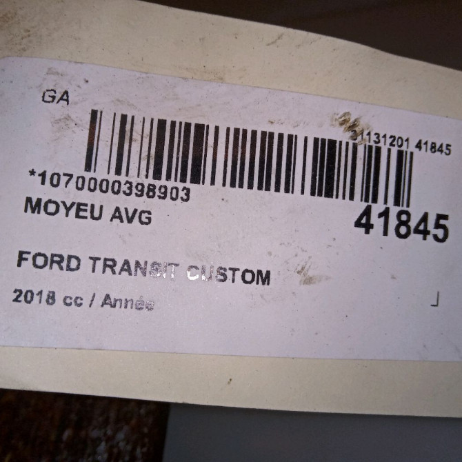 Moyeu avg occasion FORD TRANSIT CUSTOM Phase 2 01-2018->... 2128322 4