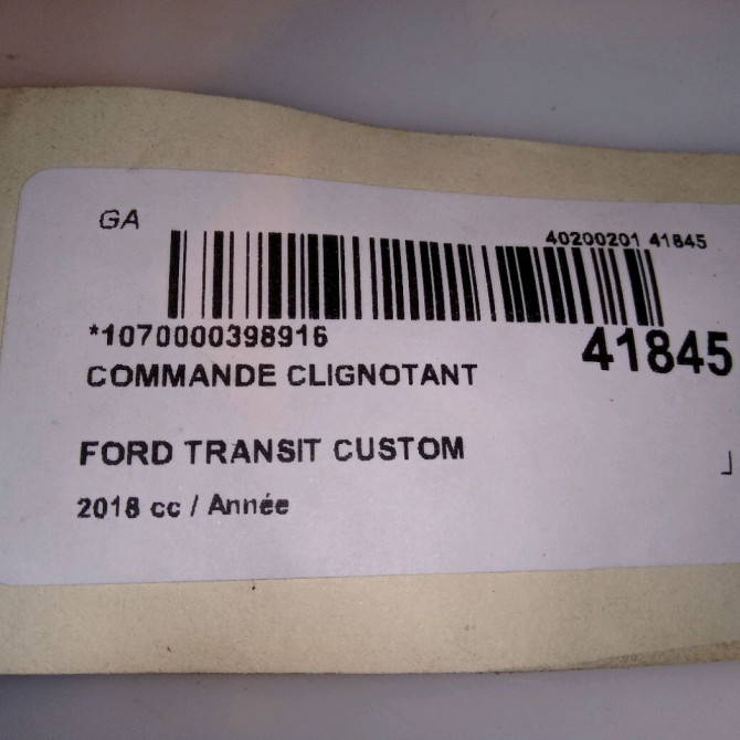 Commande clignotant occasion FORD TRANSIT CUSTOM Phase 2 01-2018->... 1876432 4