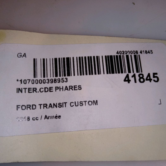Interrupteur commande de phares occasion FORD TRANSIT CUSTOM Phase 2 01-2018->... 1876432 5