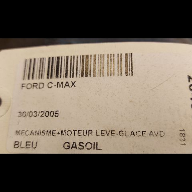 Mecanisme + moteur lève-glace avant droit occasion FORD FOCUS CMAX I Phase 1 09-2003->03-2007 2.0 TDCI 16v 135ch 1738646 2