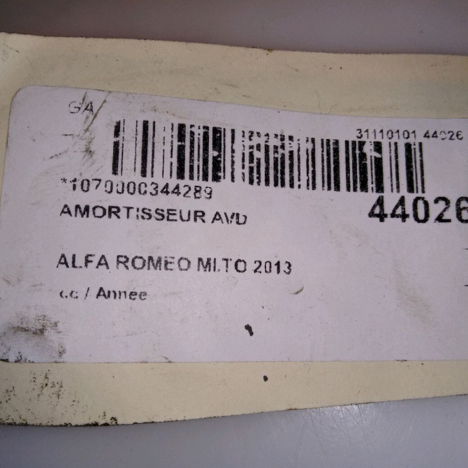 Amortisseur avant droit occasion ALFA ROMEO MI.TO 50521022 5