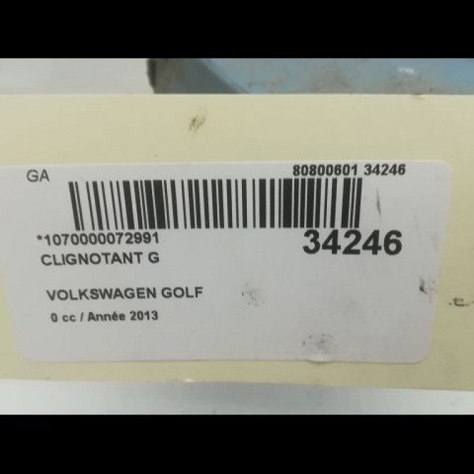 Clignotant gauche occasion VOLKSWAGEN GOLF III Phase 1 01-1992->12-1997 1.9 TD 1H0953049D 3