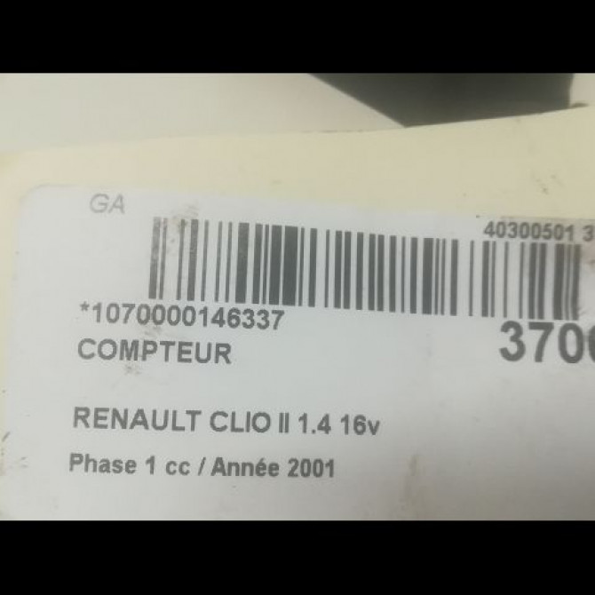 Compteur occasion RENAULT CLIO II Phase 1 03-1998->06-2001 1.4 16v 8200054429 3