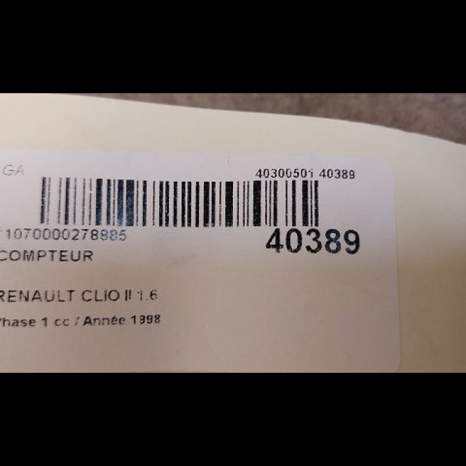 Compteur occasion RENAULT CLIO II Phase 1 03-1998->06-2001 1.6 7700410442 3
