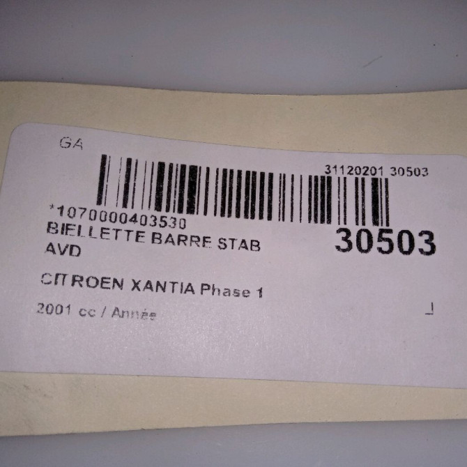 Biellette barre stab avd occasion CITROEN XANTIA Phase 1 03-1993->06-1998 508760 3