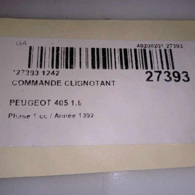 Commande clignotant occasion PEUGEOT 405 Phase 1 07-1987->06-1992 1.6 5
