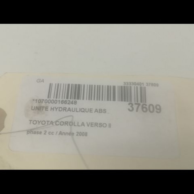 Unité hydraulique ABS occasion TOYOTA COROLLA VERSO II phase 2 06-2007->05-2009 2.2D 136ch 440500F030 3