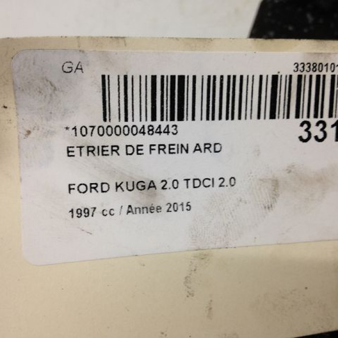 Etrier de frein arrière droit occasion FORD KUGA II Phase 1 09-2012->... 2.0 TDCI 140ch 2210213 4