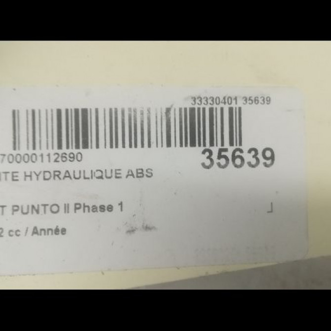 Unité hydraulique ABS occasion FIAT PUNTO II Phase 1 10-1999->05-2003 71714723 3