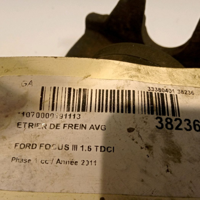 Etrier de frein avant gauche occasion FORD FOCUS III Phase 1 01-2011->04-2015 1.6 TDCI 115ch 1682876 4