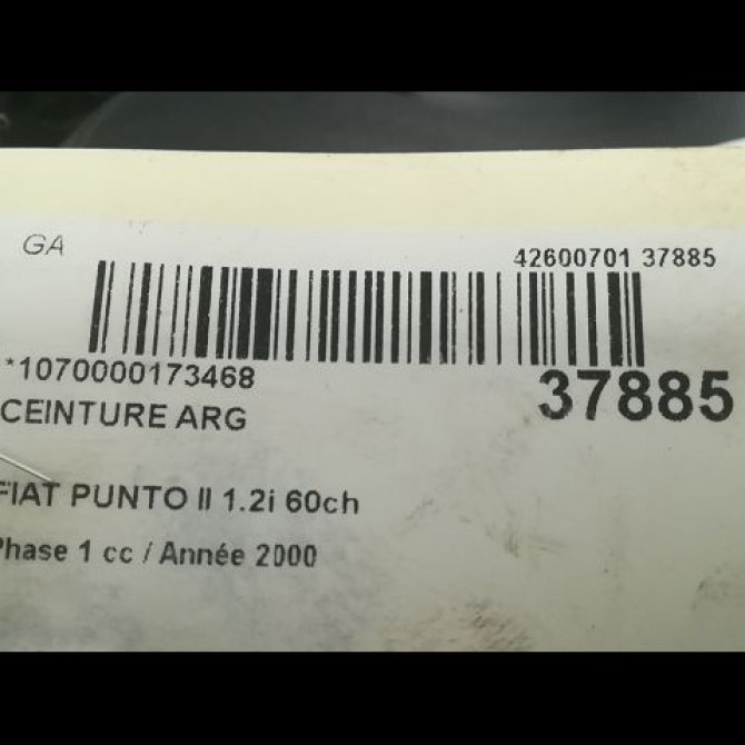 Ceinture arrière gauche occasion FIAT PUNTO II Phase 1 10-1999->05-2003 1.2i 60ch 735269414 4