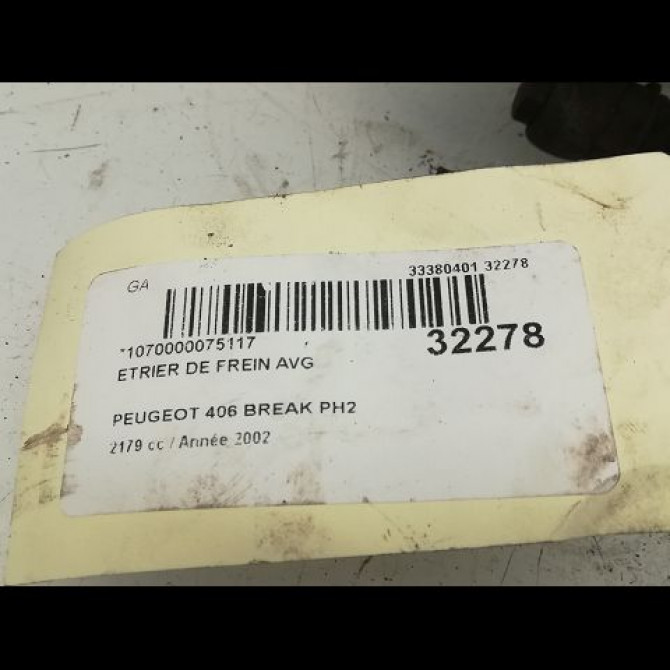 Etrier de frein avant gauche occasion PEUGEOT 406 Phase 2 04-1999->04-2004 441057 4