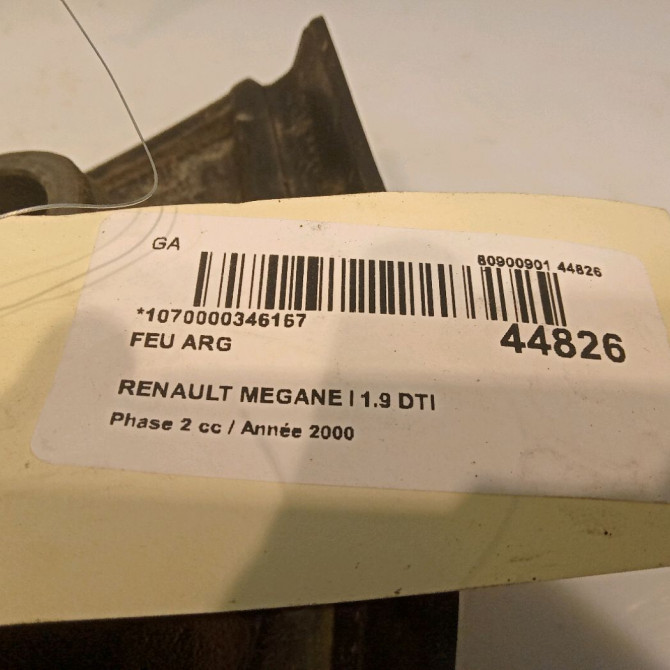 Feu arrière gauche occasion RENAULT MEGANE I Phase 2 03-1999->06-2003 1.9 DTI 4