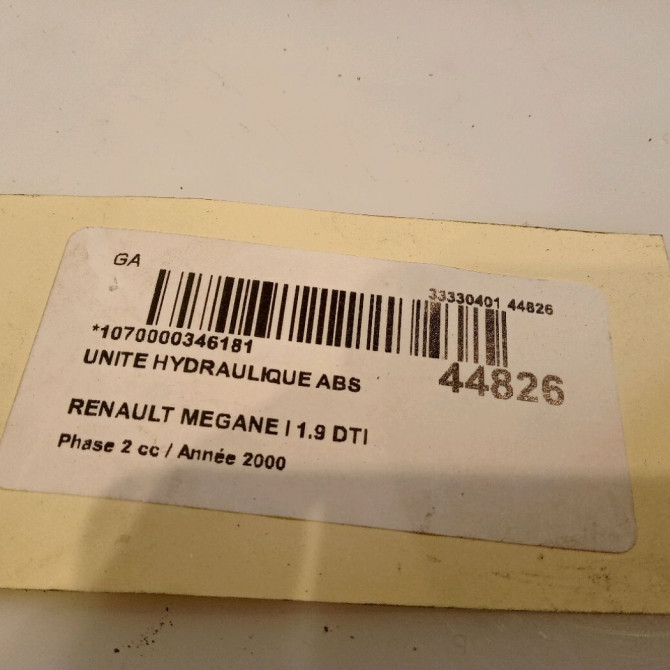 Unité hydraulique ABS occasion RENAULT MEGANE I Phase 2 03-1999->06-2003 1.9 DTI 5