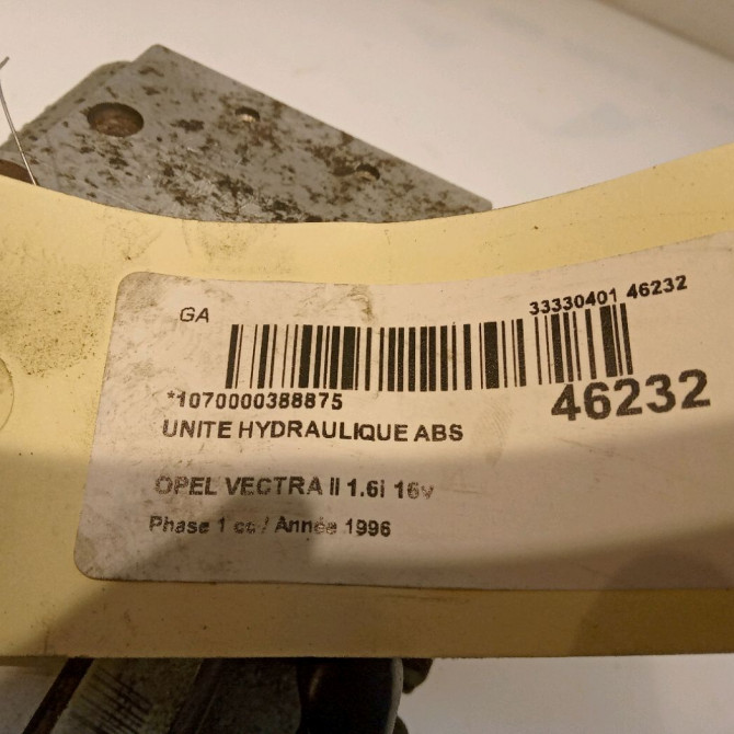 Unité hydraulique ABS occasion OPEL VECTRA II Phase 1 11-1995->02-1999 1.6i 16v 90540263 5