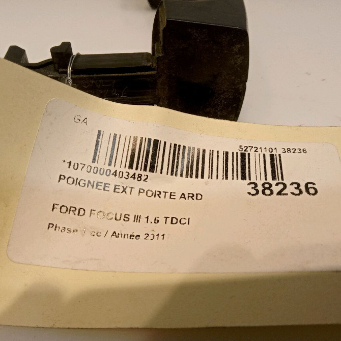 Poignee ext porte ard occasion FORD FOCUS III Phase 1 01-2011->04-2015 1.6 TDCI 115ch 1818170 4