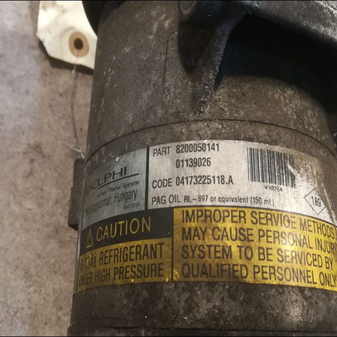 Compresseur air conditionne occasion RENAULT SCENIC II Phase 1 03-2004->09-2006 1.5 DCI 80ch 8200316164 2