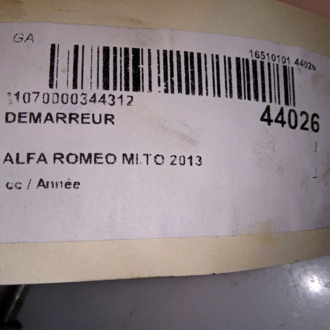 Démarreur occasion ALFA ROMEO MI.TO 51938439 6