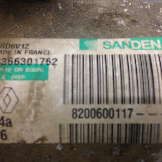 Compresseur air conditionne occasion RENAULT KANGOO I Phase 2 03-2003->06-2010 1.5 DCI 70ch 8200953358 4