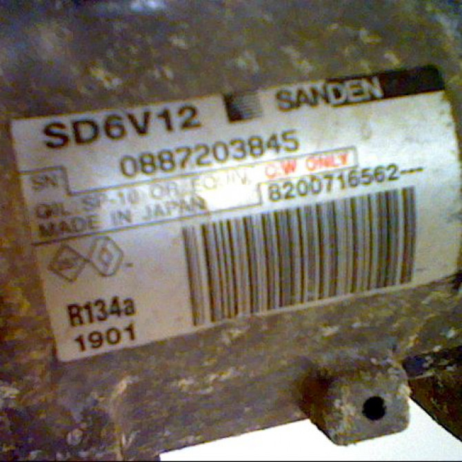 Compresseur air conditionne occasion RENAULT CLIO CAMPUS II Phase 1 07-2006->07-2009 1.5 DCI 65ch 8200716562 2