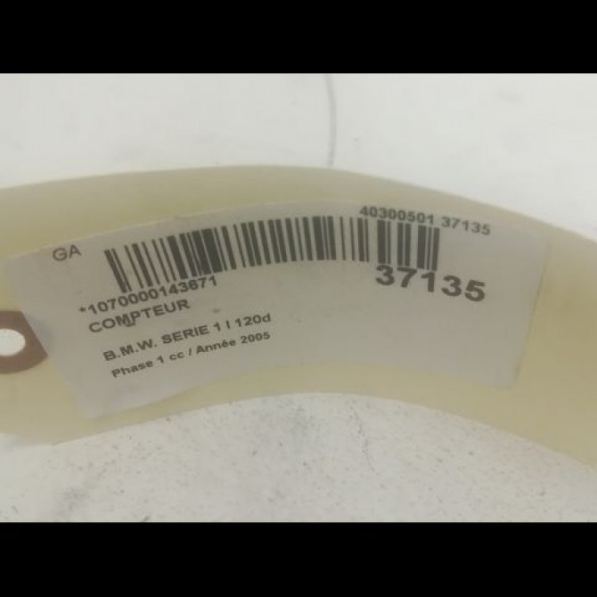Compteur occasion B.M.W. SERIE 1 I Phase 1 05-2004->12-2006 120d 62109283802 3