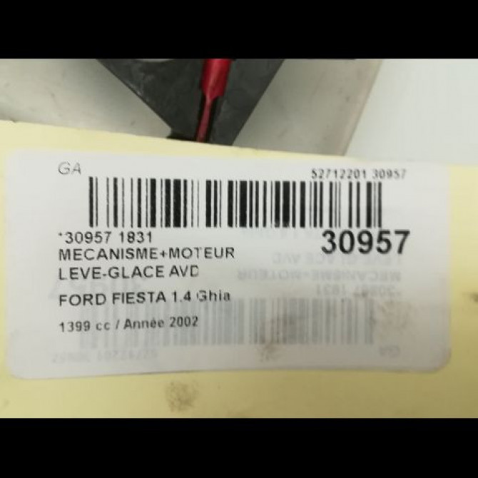 Mecanisme + moteur lève-glace avant droit occasion FORD FIESTA V Phase 1 09-2002->10-2005 1.4 TDCI 5