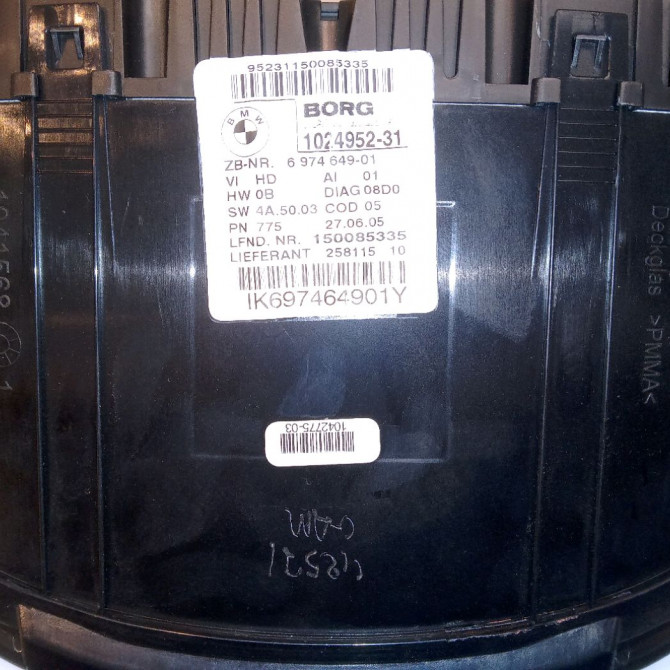 Compteur occasion B.M.W. SERIE 1 I Phase 1 05-2004->12-2006 120d 62109283802 3