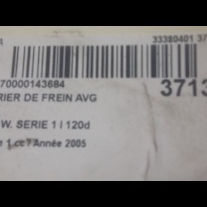 Etrier de frein avant gauche occasion B.M.W. SERIE 1 I Phase 1 05-2004->12-2006 120d 34116766681 3