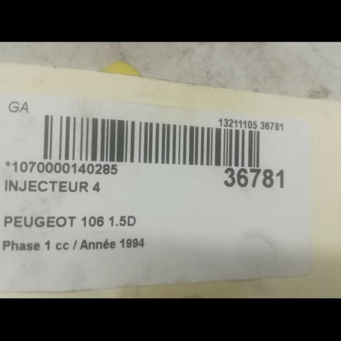 occasion PEUGEOT 106 Phase 1 09-1991->04-1996 1.5D 198026 3