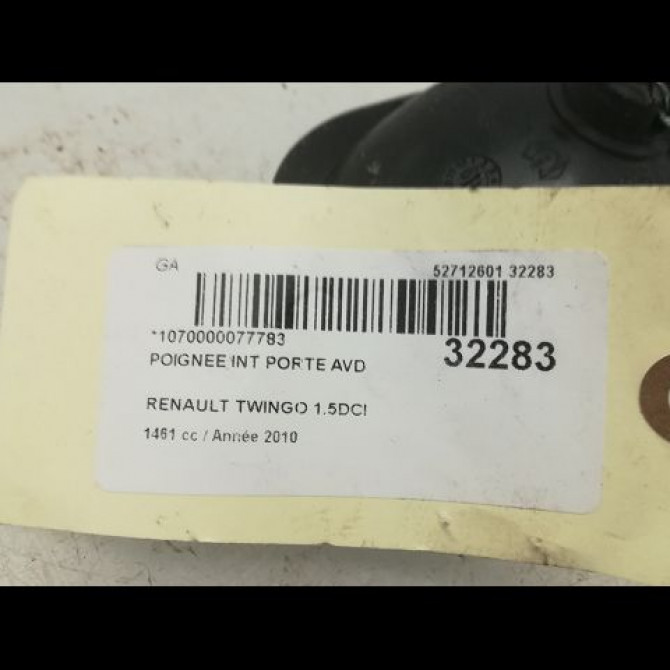 Poignee int porte avd occasion RENAULT TWINGO II Phase 1 06-2007->11-2011 1.5 DCI 65ch 8200843629 3