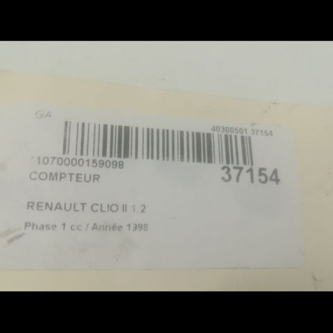 Compteur occasion RENAULT CLIO II Phase 1 03-1998->06-2001 1.2 8200054416 3