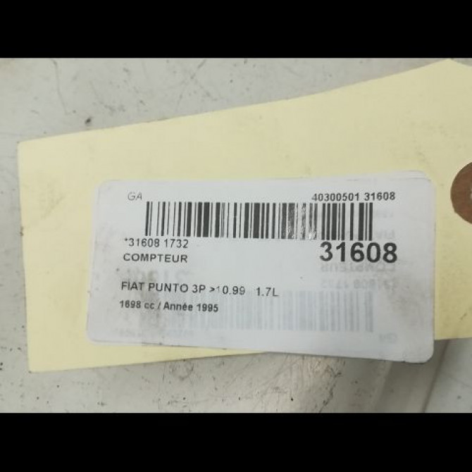 Compteur occasion FIAT PUNTO I Phase 1 11-1993->10-1999 TD ELX 46461398 4