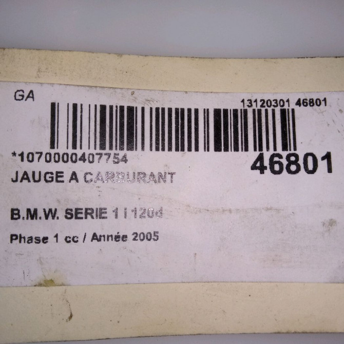 Jauge a carburant occasion B.M.W. SERIE 1 I Phase 1 05-2004->12-2006 120d 5