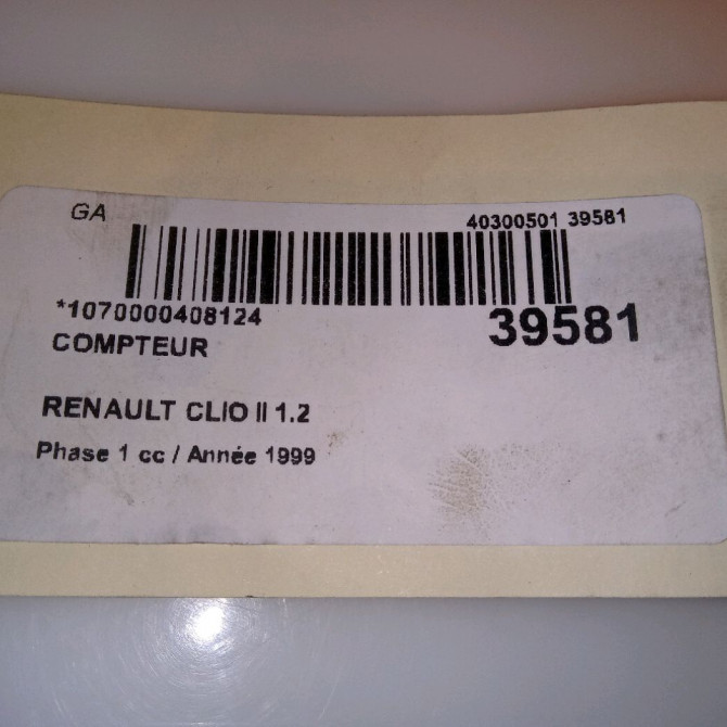 Compteur occasion RENAULT CLIO II Phase 1 03-1998->06-2001 1.2 8200054416 5