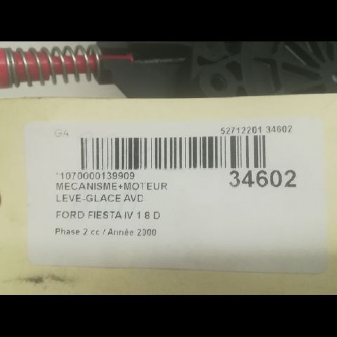 Mecanisme + moteur lève-glace avant droit occasion FORD FIESTA IV Phase 2 09-1999->09-2002 1.8 D 1079233 3
