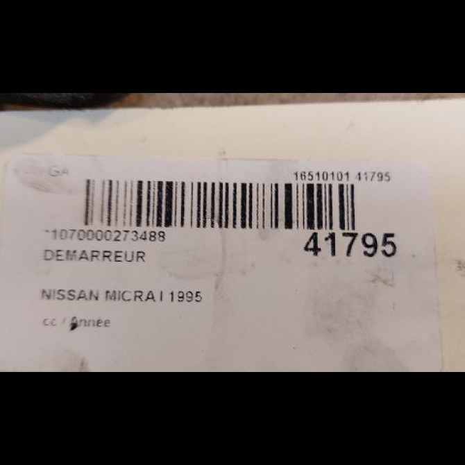 Démarreur occasion NISSAN MICRA I 2330099B00 4