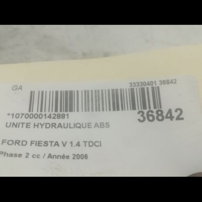 Unité hydraulique ABS occasion FORD FIESTA V Phase 2 10-2005->10-2008 1.4 TDCI 1467717 3