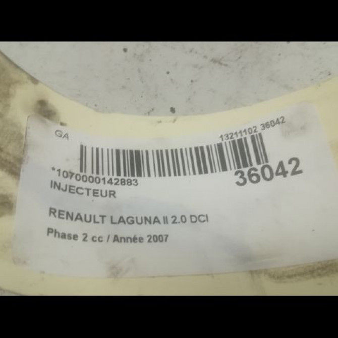 Injecteur occasion RENAULT LAGUNA II Phase 2 03-2005->09-2007 2.0 DCI 150ch 7701477040 3
