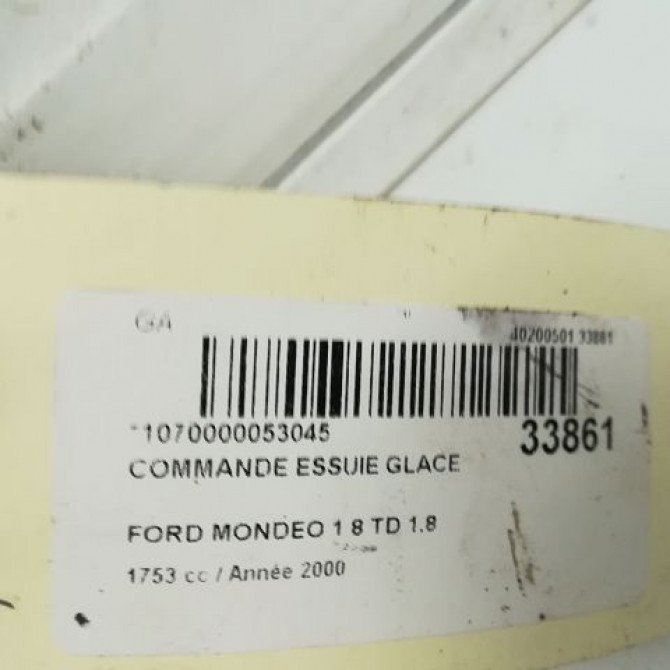 Commande essuie glace occasion FORD MONDEO I Phase 1 01-1993->09-1996 1.8 TD 1051411 3