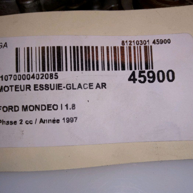 Moteur essuie-glace arrière occasion FORD MONDEO I Phase 2 10-1996->09-2000 1.8 1054700 4