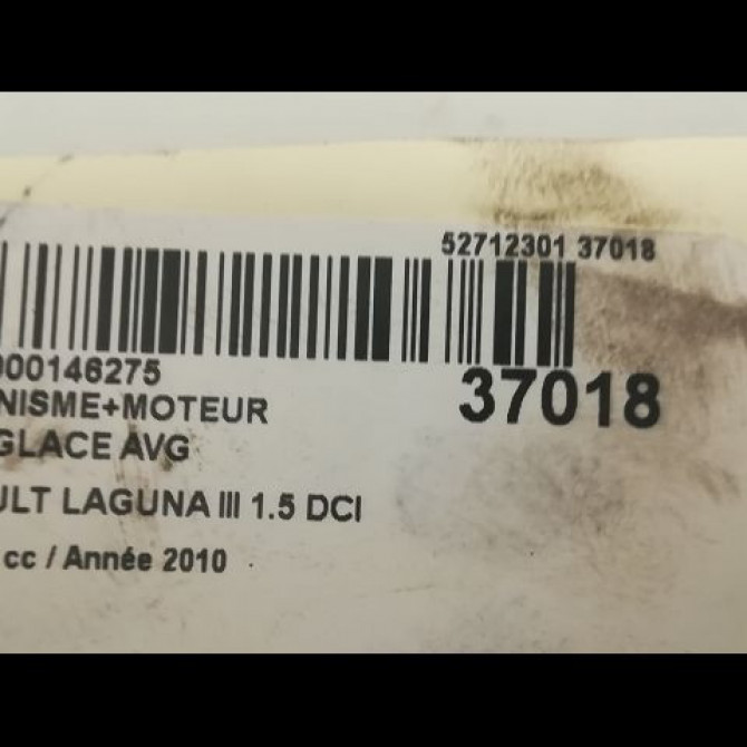 Mecanisme+moteur leve-glace avg occasion RENAULT LAGUNA III Phase 1 10-2007->10-2010 1.5 DCI 807010002R 3