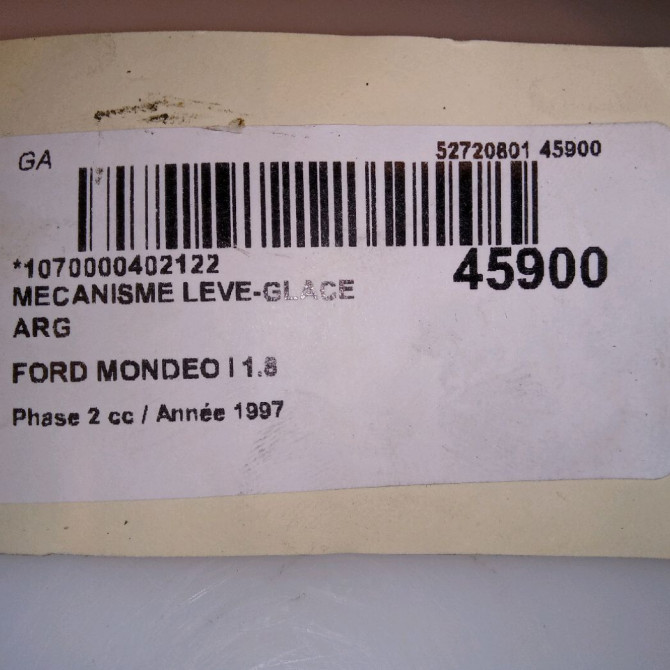 Mecanisme leve-glace arrière gauche occasion FORD MONDEO I Phase 2 10-1996->09-2000 1.8 1059785 4
