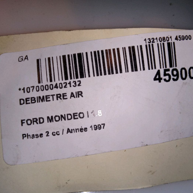 Debimetre air occasion FORD MONDEO I Phase 2 10-1996->09-2000 1.8 7