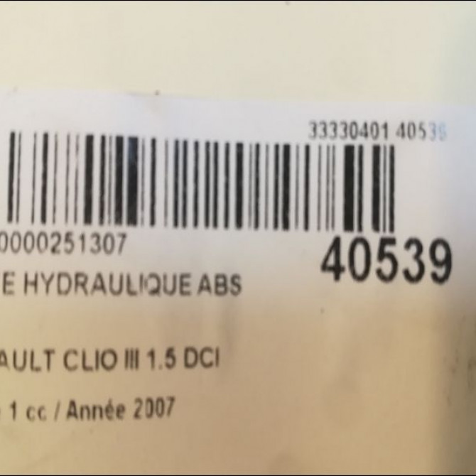 Unité hydraulique ABS occasion RENAULT CLIO III Phase 1 09-2005->03-2009 1.5 DCI 85ch 8201128671 3