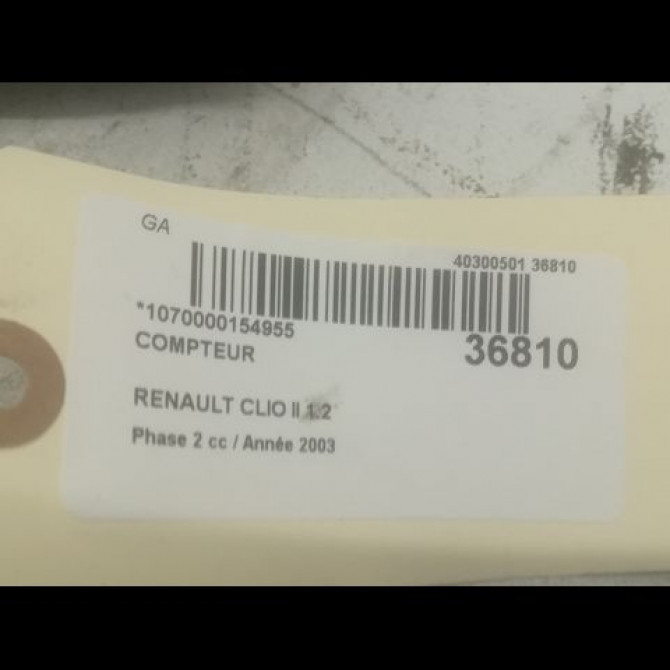 Compteur occasion RENAULT CLIO II Phase 2 06-2001->07-2006 1.2 8200261119 3