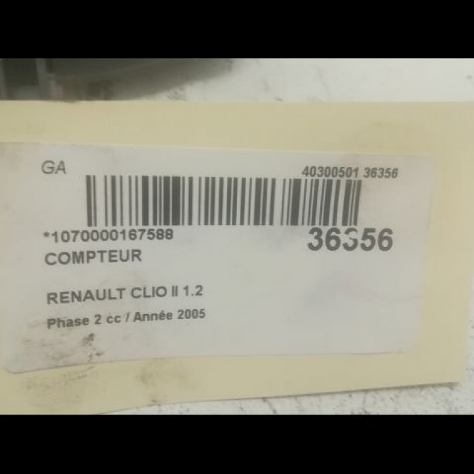 Compteur occasion RENAULT CLIO II Phase 2 06-2001->07-2006 1.2 8200276525 3