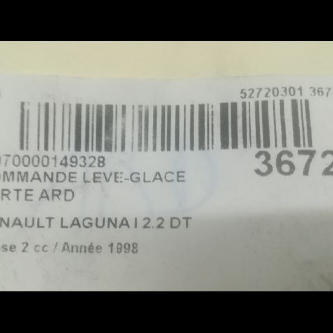 Commande leve-glace porte arrière droite occasion RENAULT LAGUNA I Phase 2 04-1998->11-2000 2.2 DT 7700417485 3