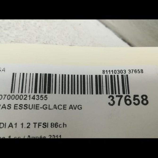 Bras essuie-glace avant gauche occasion AUDI A1 Phase 1 06-2010->03-2015 1.2 TFSI 86ch 8X1955407A1P9 2