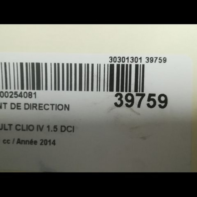 Volant de direction occasion RENAULT CLIO IV Phase 1 07-2012->... 1.5 DCI 75ch 484002339R 2